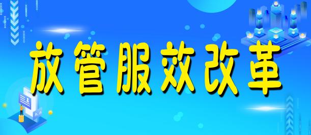 放管服效改革